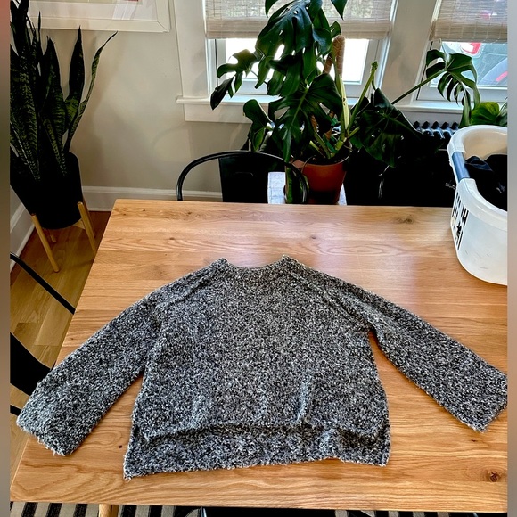 Free People sweater sz S- black & white - Picture 2 of 6